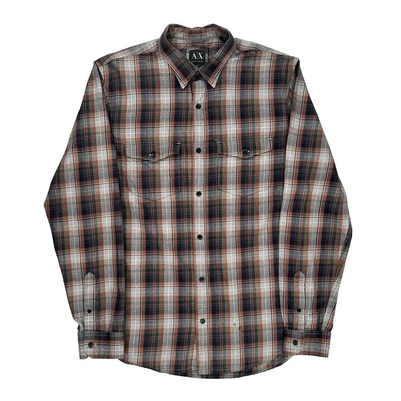 Armani Exchange Slim Fit Shirt - Medium Multicoloured Cotton
