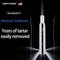 CURVY MOON Rechargeable Teeth Cleaning Tool with Replacement Head, Oral Irrigator, Tartar Remover & Teeth Cleaning Set Tooth ...