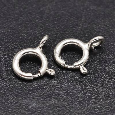 925 Sterling Silver Spring Ring Clasps