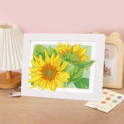 Flowers Diamond Painting Kit, Sunflowers, Roses, Tulips, 5D Diamond Painting, Wall Decor, DIY Diamond Art, , Handmade Craft, ...