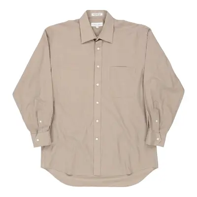 Christian Dior Shirt - Large Beige Cotton Blend