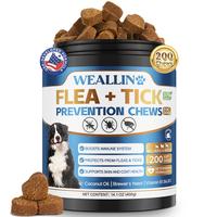 WEALLIN Flea and Tick Support for Dogs, 200 Soft Chews, Natural Oral Supplement for Dogs, Create a Healthy Environment for Fl...