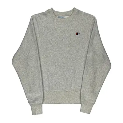 Reverse Weave Champion Sweatshirt - Small Grey Cotton Blend