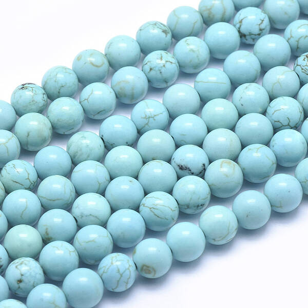 Natural Howlite Beads Strands