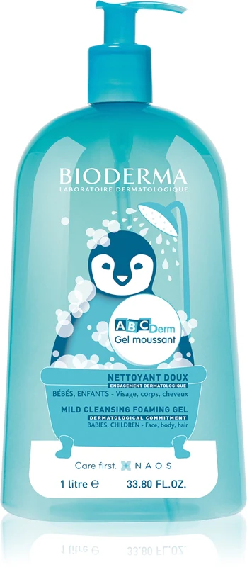 Bioderma ABCDerm Soft Cleansing Foaming Gel 1 litre