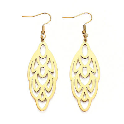 201 Stainless Steel Dangle Earrings