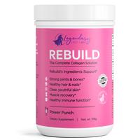 Rebuild 3-in-1 Anti-Aging Solution | Boron, Vitamin C, & Hydrolyzed Clean Collagen | Made in USA | GMO Free
