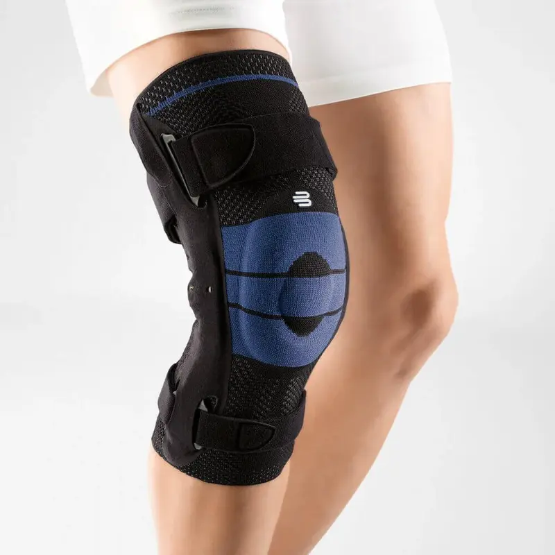 Bauerfeind Genutrain S Pro Knee Brace with Adjustable Side Splints Black Left Size 4