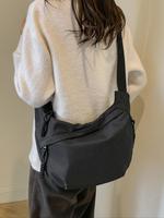 Women's Fashion Plain Color Nylon Purse Crossbody Bag, Casual Large Capacity Zipper Everyday Bag, Work Bag for Work & Daily, ...