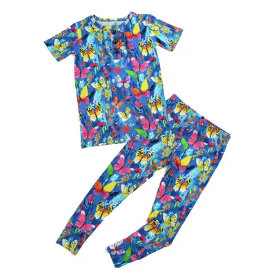 Aurora Butterfly Two Piece Bamboo Toddler Lounge Set