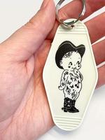 Cartoon Cowgirl Pattern Keychain, Cute Keychain for Car Key, Fashion Charm Accessories for Women & Men,  Women Gifts