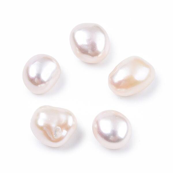 Natural Baroque Keshi Pearl Beads