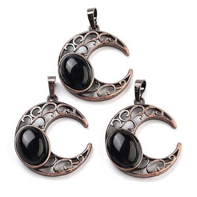 Natural Obsidian Pendants