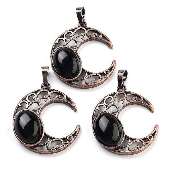 Natural Obsidian Pendants