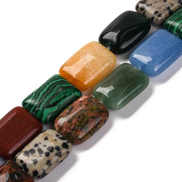Natural & Synthetic Mixed Stone Beads Strands