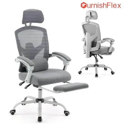 【Deal】SweetFurniture Ergonomic Office Chair, Reclining High Back Mesh Computer Desk Swivel Rolling Home Task Chair