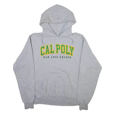 CHAMPION Calpoly San Luis Obispo Mens Grey Hoodie USA M