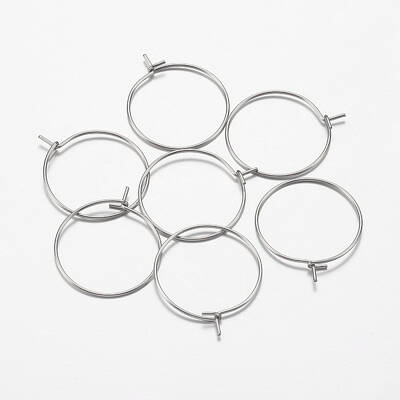 316 Surgical Stainless Steel Hoop Earrings Findings