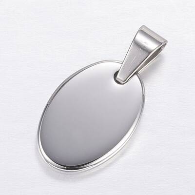 Tarnish Resistant 304 Stainless Steel Stamping Blank Tag Charms