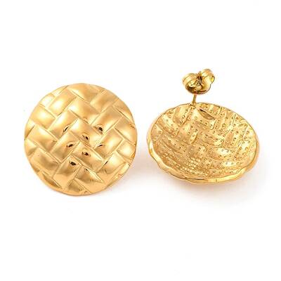 Ion Plating(IP) 304 Stainless Steel Stud Earrings
