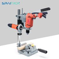 2pcs set of heavy-duty aluminum alloy table tiger pliers and portable drilling machine stand with double holes 2-in-1 fixed d...