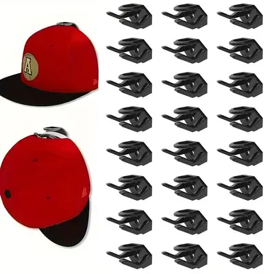 Hat Hook (12/24pcs), Wall Mounted Simple Hat Storage Hook for Home Decor, Home Hat Display Rack, Summer for Gift