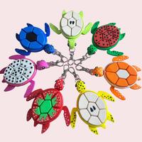 Turtle Fidget Clickers Desktop and Keychains - Sensory Toy for Autism ADHD Stress Anxiety Relief - Bright Colorful Fruit Desi...
