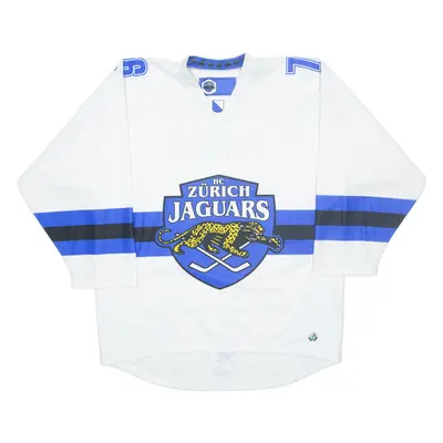 Zurich Jaguars Mens Jersey White Long Sleeve V-Neck XL