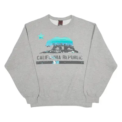 TONY HAWK California Republic USA Sweatshirt Grey Mens S