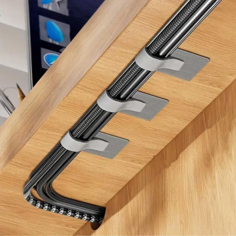 Nylon Cable Clip, 20pcs/set Strong Adhesive Wire Organizer, Multi-purpose Cord Holder for Home Office Supplies, Desk Organize...