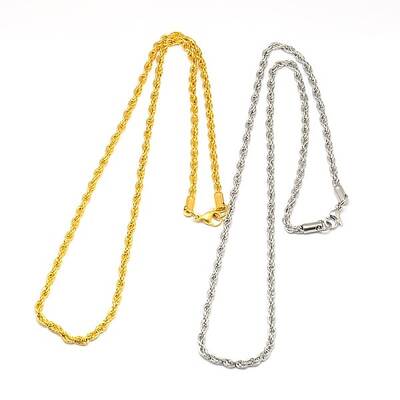 Fashionable 304 Stainless Steel Rope Chain Necklace Making