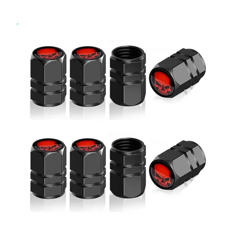8PCS Tire Valve Stem Caps, Airtight Dust Proof Covers for Car Wheel,Universal Tire Air Valve Caps Fits Cars Trucks Motorcycle...