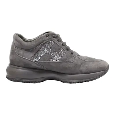 HOGAN Sneaker Trainers Grey Leather Womens UK 4.5