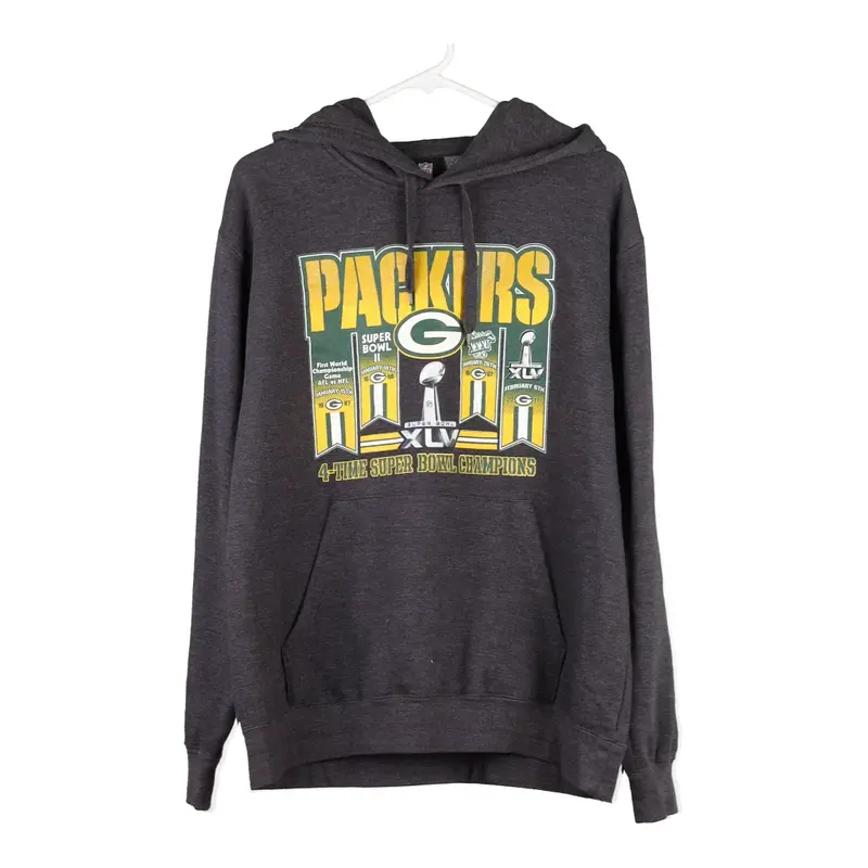 Green Bay Packers 2011 Nutmeg Hoodie - Medium Grey Cotton