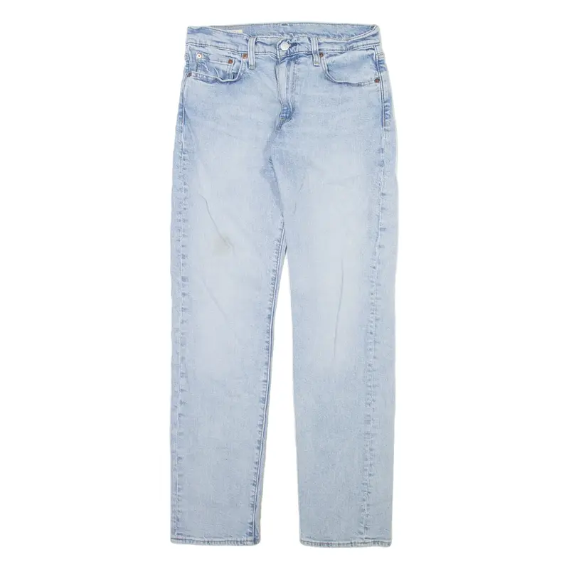 LEVI'S 502 Jeans Big E Mens Blue Regular Tapered Acid Wash W30 L32