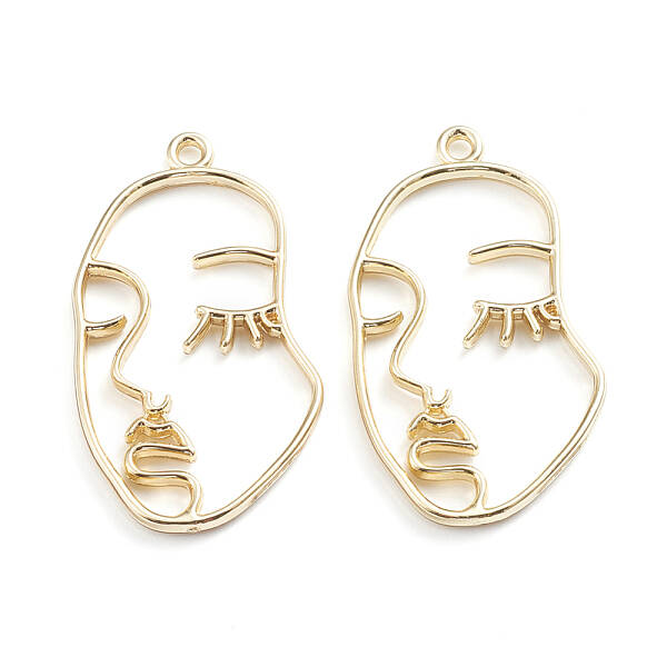 Alloy Open Back Bezel Pendants