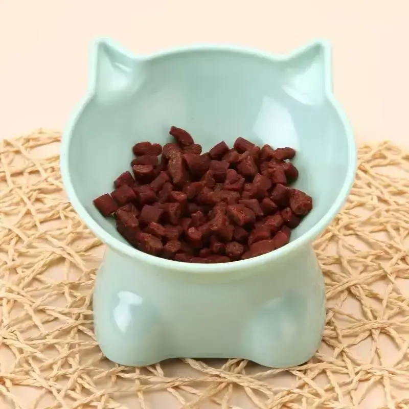 Cute Cat Design Pet Feeding Bowl, Pet Food Bowl, Pet Feeding Supplies for Dogs & Cats