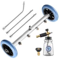RIDGE WASHER Pressure Washer Undercarriage Cleaner, 16 Inch Undercarriage Washer with Foam Cannon, Under Car Cleaner with Str...