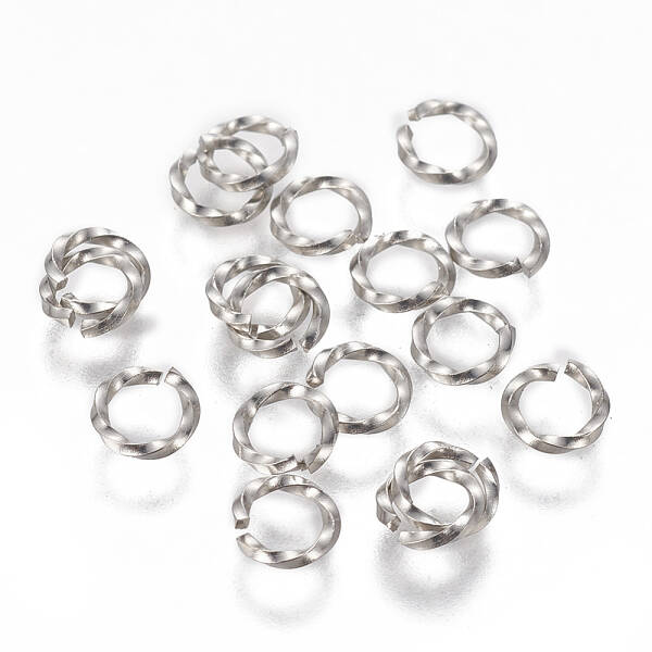 Tarnish Resistant 304 Stainless Steel Twisted Jump Rings