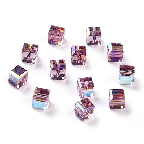 Electroplate Transparent Glass Beads