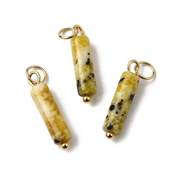 Natural Yellow Turquoise(Jasper) Pendants