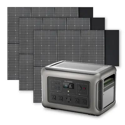 Solar Generator Kit 3200W Power Station 600W Solar Panel