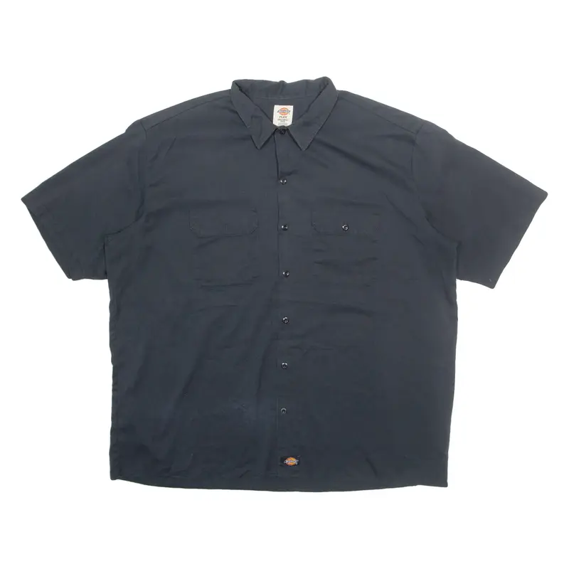 DICKIES Mens Plain Shirt Black 2XL