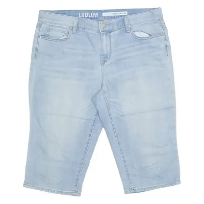 DKNY Womens Denim Shorts Blue UK 12 W36
