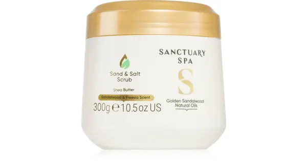Sanctuary Spa Golden Sandalwood Salt Body Scrub 300g