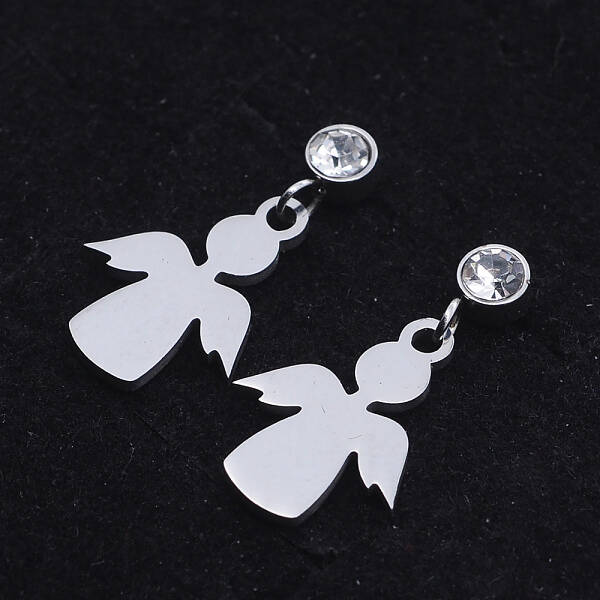 201 Stainless Steel Dangle Stud Earrings