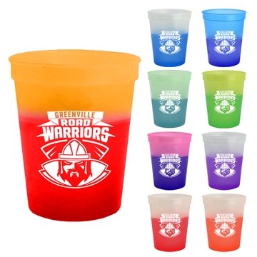 500 Customized Cups-On-The-Go -16 oz Cool Color Change Stadium Cup ...