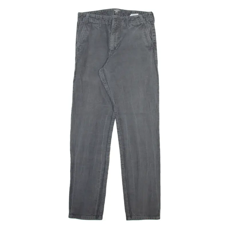 CARHARTT WIP Mens Corduroy Trousers Blue Slim Straight Cashmere W30 L32