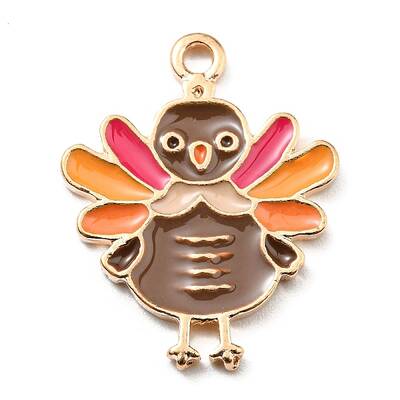 Thanksgiving Day Alloy Enamel Pendants