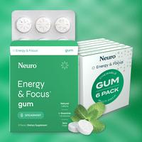NEW Neuro Energy Caffeine Nootropics for Energy & Focus - Sugar-Free with L-theanine, Caffeine, Vitamin B12 & Vitamin B6 - Sp...